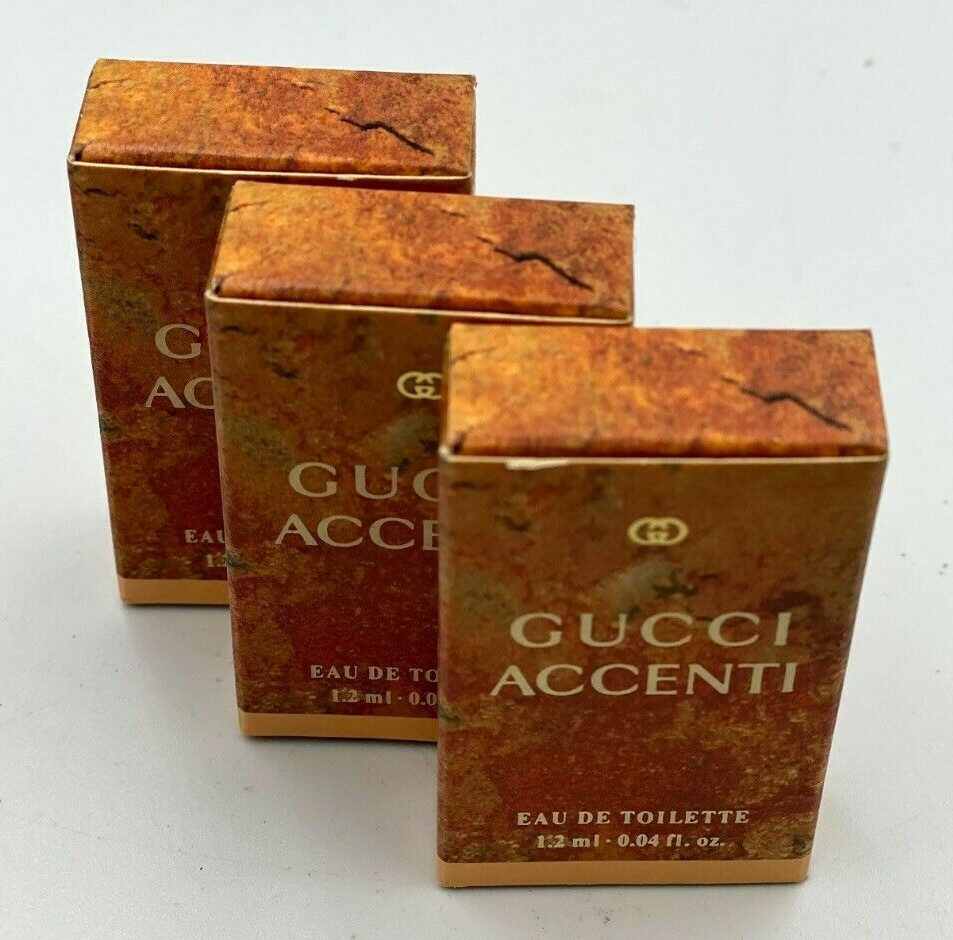 Gucci Accenti Perfume Women 0.04 fl. oz /1.2 ml Edt Vial ( Lot Of