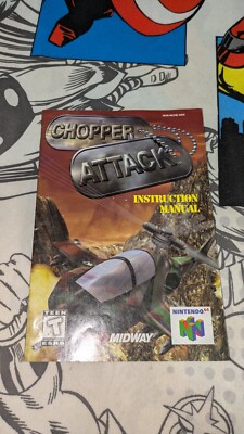 Chopper Attack Nintendo 64 N64 Authentic Manual