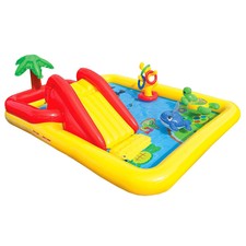 Intex Inflatable Ocean Play Center Kids Backyard Kiddie Pool w/ Games | 57454EP
