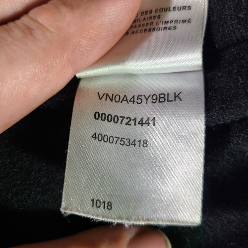 Vans Windbreaker Jacket Mens Sz XL Black w/ White Checkered Arm Drawstring Waist - Picture 9 of 13