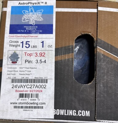 15lb Storm Astro Physix II OVERSEAS Bowling Ball NIB! | eBay 15lb Storm Astro Physix II OVERSEAS Bowling Ball NIB! | eBay