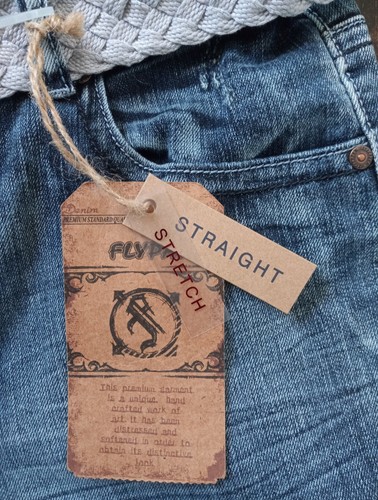 Flypaper Pocket Zip-Fly Blue Jeans Silver Haze Belt Boys Size 16 - Picture 10 of 14