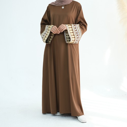 Maxi Vestidos de Noche Islámicos Vintage Kaftan Mujeres Musulmanas Abaya Dubai - Imagen 8 de 27