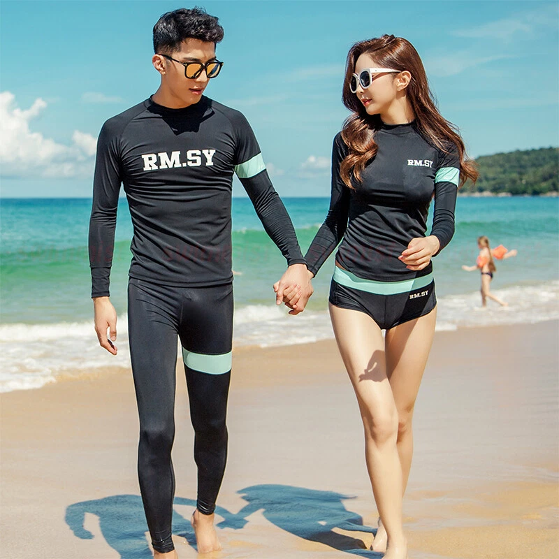 Women's Rash Guard Long Sleeve Swim Shirts Leggings Rashguard Tops