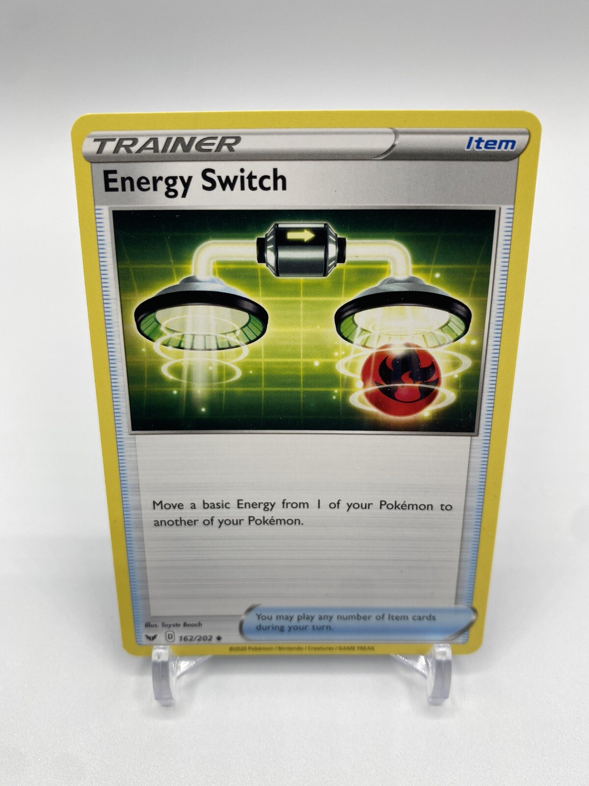 Energy Switch 162/202 Sword & Shield Pokemon TCG Trainer Card NM