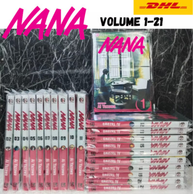 NANA Manga [Ai Yazawa] Vol:1-21 Complete Set English Version FAST EXPRESS