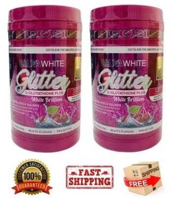 2x Phyto Gluta White Glitter Sparkle L-Glutathione Plus Skin Whitening 03/2026
