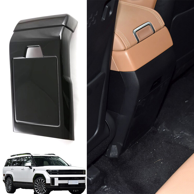 For Hyundai Santa Fe 20232024 Glossy Black Rear Air Outlet Vent Cover