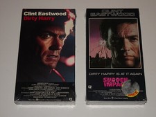 DIRTY HARRY SUDDEN IMPACT 2 TWO VHS TAPE LOT CLINT EASTWOOD NEW SEALED WB