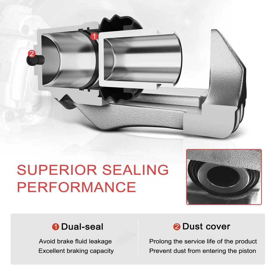 Pinza de freno trasera derecha con soporte para Nissan NV1500 NV2500 NV3500 Titan XD Foto 3 de 4