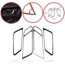 Real Carbon Fiber Door Open Handle Frame Trim Overlay Cover Fits 15-25 Macan