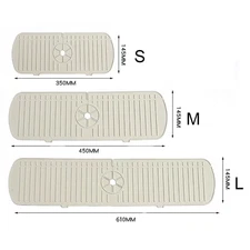 Silicone Drainage Pad Bathroom Kitchen Faucet Drip Mat Wash Basin Sink Splash Pr