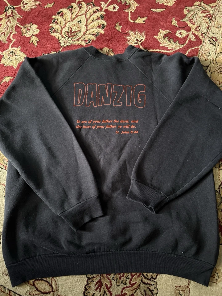 Vintage 1990 Danzig Lucifuge Sweatshirt 1990 Screen Stars XL - image 3 of 4