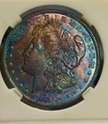 1921 Morgan  Dollar UNCIRCULATED Monster Toning Overse And Reverse -BB