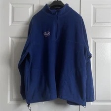 Harriton Kroger Employee Blue Fleece Oversized Pullover Men’s 3XL 