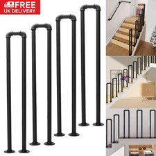 Heavy Duty U-Shaped Stair Handrail Safety Bannister Balustrade Bar Grab Rail UK
