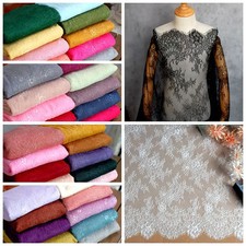 44 Colors Dyed Chantilly Lace Fabrics High Quality 1.5x3M per Piece Wedding Lace