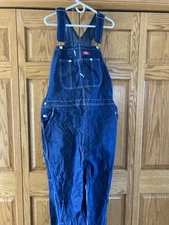 DICKIES DENIM BIB OVERALLS MENS 40-32