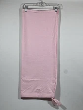 Pottery Barn Kids White/ Pink Gingham Sabrina Basket Liner 31"x25"