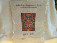 C-25 ANKICOLEMAN DESIGNS CROSS-STITCH PATTERNS PACKET “DÉCOR OWL”