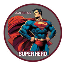 Superman Americas Hero 4 Vinyl Decal Car Cooler Laptop Truck Smoker Trailer