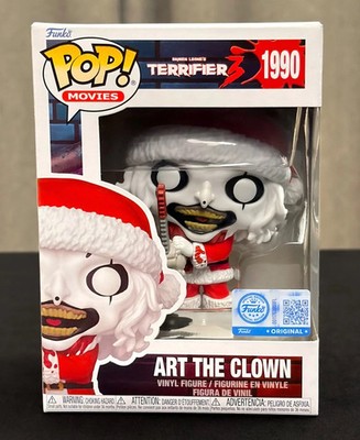 Funko Pop Terrifier 3 Art The Clown Santa with Chainsaw Bloody #1990 
