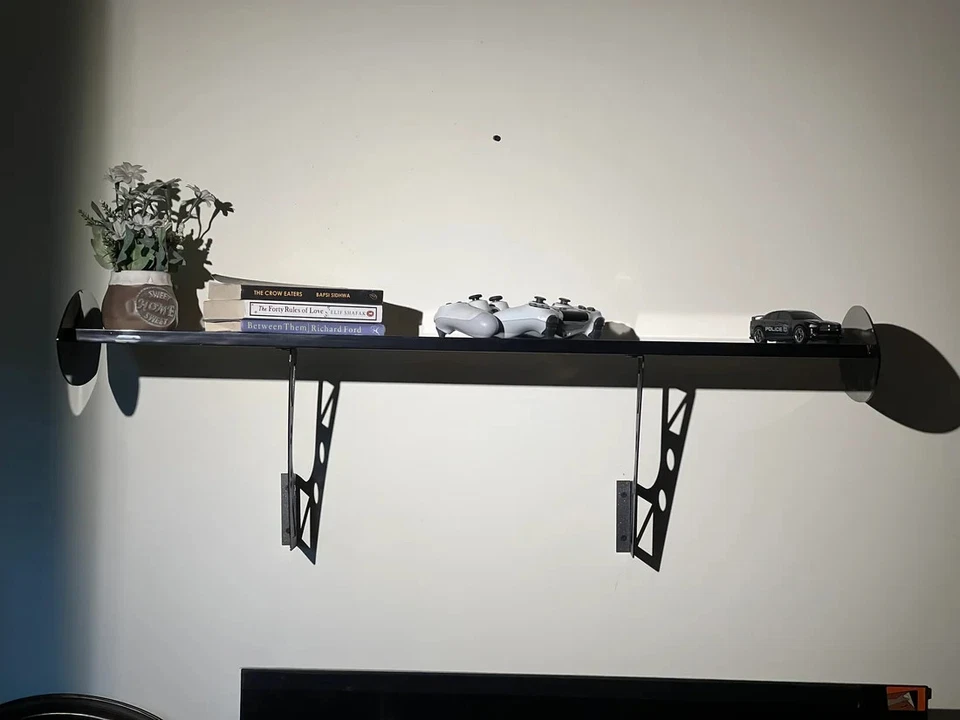 Estante alerón GT3 personalizado | Estante ala coche montado en la pared para jugadores decoración moto Foto 3 de 4