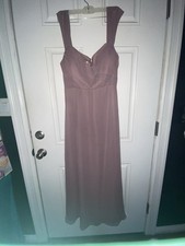 Birdy Grey purple Spence convertible chiffon bridesmaid dress SZ M Pockets NWOT