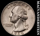 1964-D Silver Washington Quarter-Scarce Better Date No Reserve #i2916