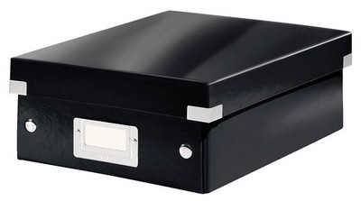 Leitz Organiser Box, Click and Store Range 60570095 - Small, Black Small Black