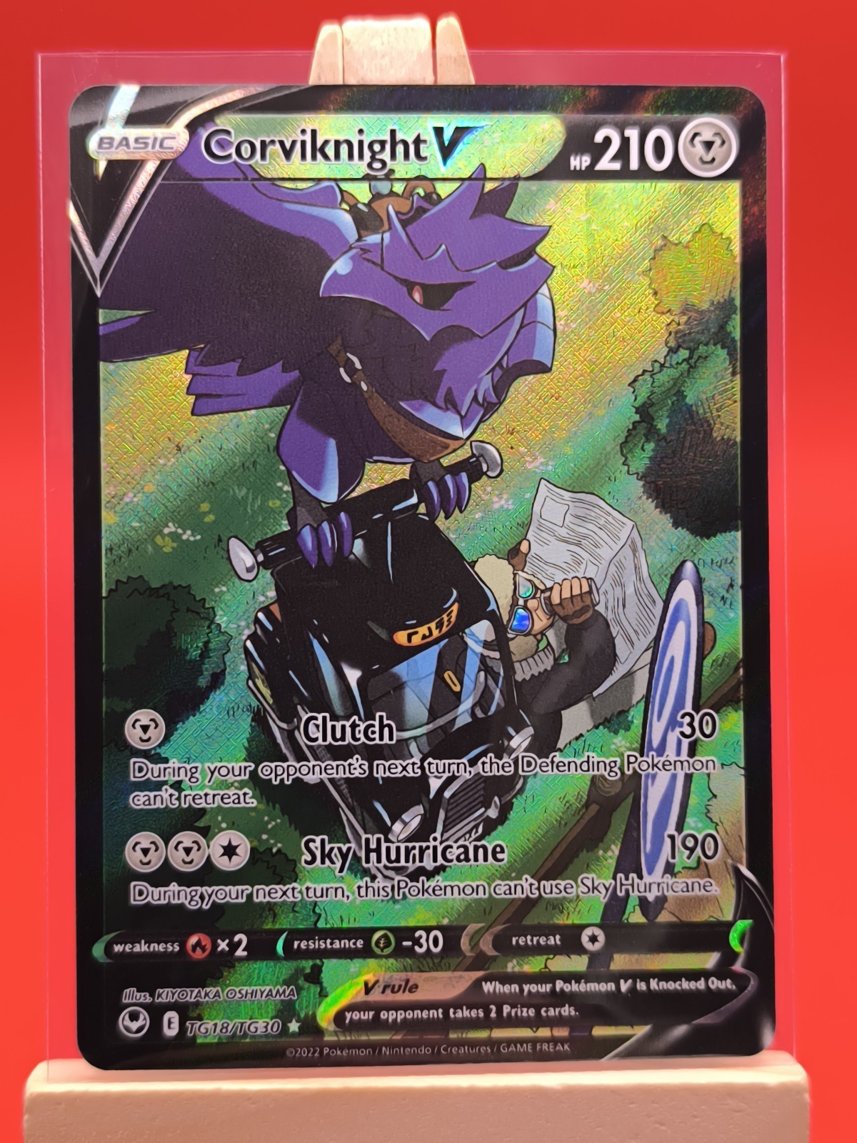 Corviknight V TG18/TG30 Silver Tempest Trainer Gallery Ultra Rare Pokemon Card