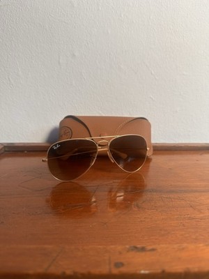 Ray-Ban Beige Gold 3025 aviator large metal 112/85 58/14