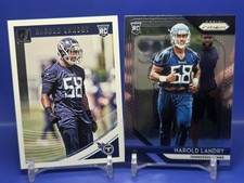 Harold Landry 2 Rookie Card 2018 Panini Prizm #254 + Donruss #366 RC. rookie card picture