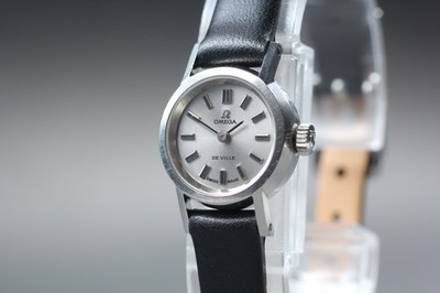 Vintage 1970 Omega De Ville Cal.485 Ref.511.370 Handaufzug Silber Damenuhr