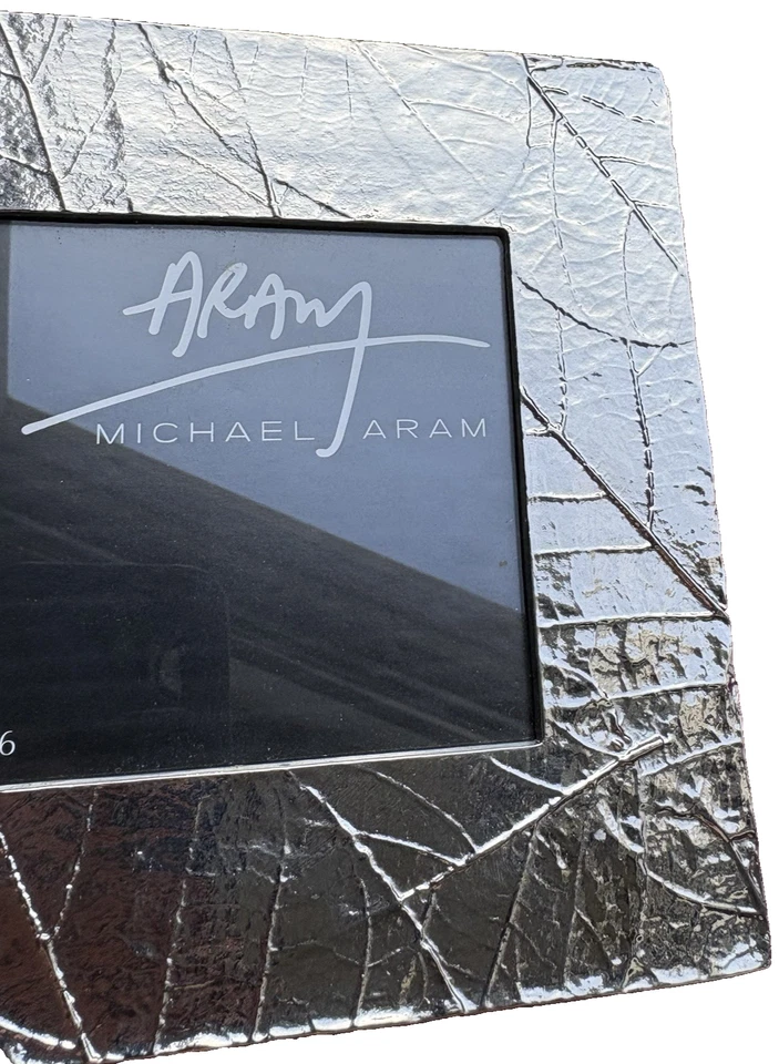 Gorgeous Michael Aram Silver Forest Leaf 4 X 6 Frame ($115 Retail!) - Image 4 of 4