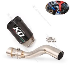For Honda Cbr650r Cbr650f Cb650r Cb650f Exhaust Mid Pipe Carbon Fiber Muffler