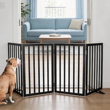 Dog Gate Indoor Freestanding Dog Fence for The House Doorways Hallways