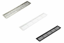 Vent Grill Kitchen Bedroom Plinth Worktop Heat - 500 x 86 mm Aluminium