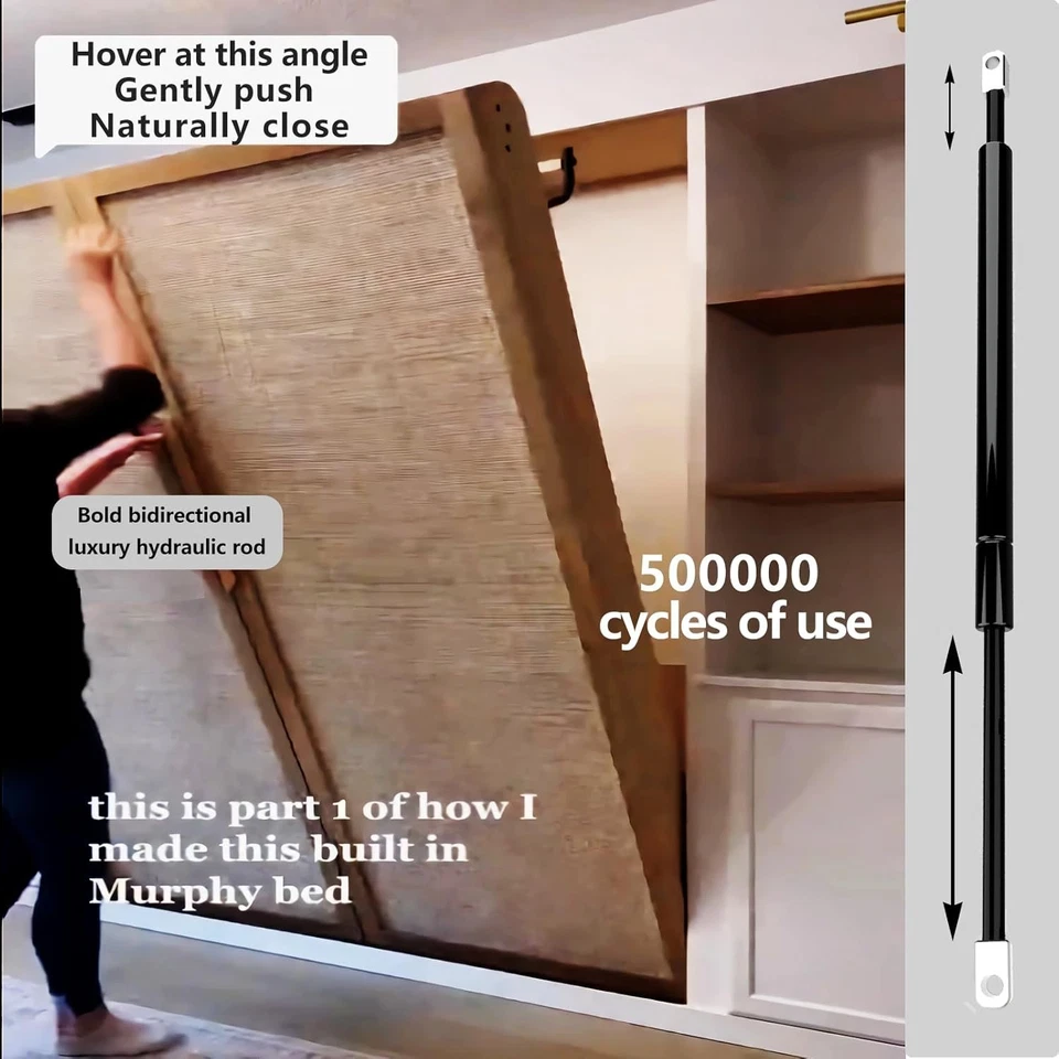 Create A Luxurious Bed Murphy Bed Hardware Kit, Hover in Mid Air Hydraulic Rod - Image 3 of 4