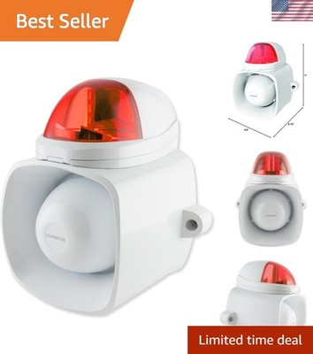 Multi-Purpose Siren/Strobe with 120dB Sound & Audio Messaging - Wall Mount