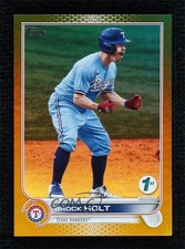 2022 Topps Series 1 1st Edition Gold Brock Holt #113 00cp