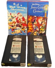 Lot Of 2 Walt Disney Christmas VHS Tapes - Vintage 90s Holiday Animation VGC
