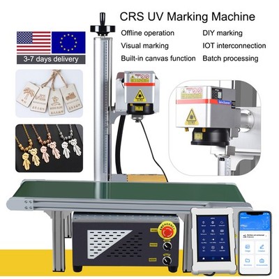 5W UV Laser Marking Machine & RUIDA Industrial Camera Visual Position Pipeline