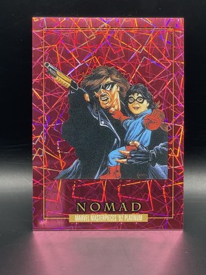 2024 Marvel Masterpieces '92 Platinum Nomad Pink Lasers 651 /992