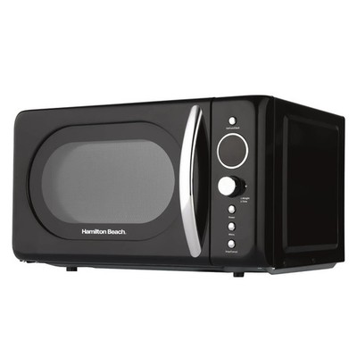 Mikrowelle, 20L Retro Schwarz Mikrowelle von Hamilton Beach, 700W, HB70H20B