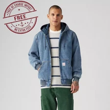 Best Seller Levi's Potrero Hooded Jacket Get Involved T- Medium Wash Relaxed fit