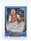 JORDAN HAWKINS 2025-26 BOWMAN CHROME AUTOGRAPH BLUE GEOMETRIC /150 AUTO Q6992