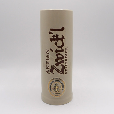 Aktien Zwick l Kellerbier Bayreuther Bierbrauerei AD 0.5L Glazed Stoneware Beer