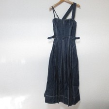 CASA FLINE Denim Dress, Size F, Indigo Women USED