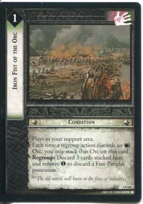 Lord Of The Rings CCG Card EoF 6.U64 Irin Fist Of The Orc